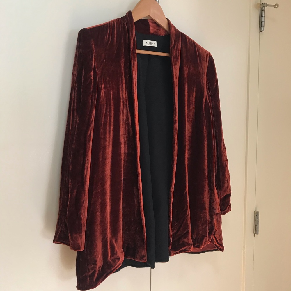 Masscob La Coruña velvet style red orange blazer